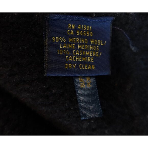 POLO RALPH LAUREN Chunky Oversize Merino Wool Cashmere Open Cardigan Sweater XS - Picture 5 of 6